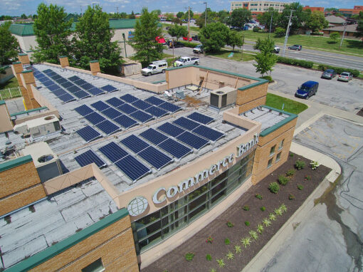 Solar Arrays for Commerce Bank in the Kansas City Area