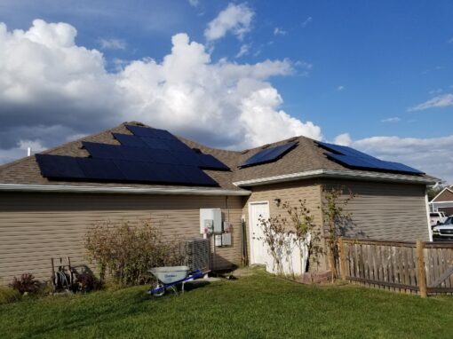 Residential Home Solar Array in Knob Knoster, Missouri