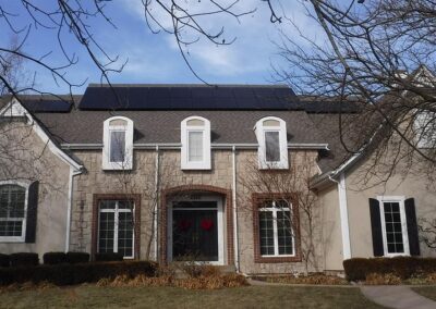 Rooftop Home Solar Array in Leawood, Kansas