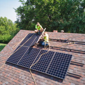 Good Energy Solutions electricians install solar panels