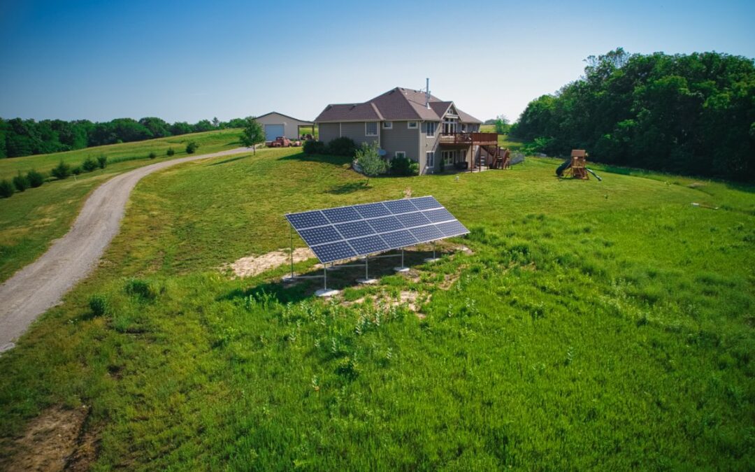 6.15 kW Residential Ground Mount Solar Installation in Linwood, Kansas