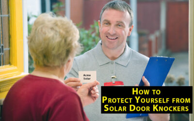 How to Protect Yourself from Solar Door Knockers
